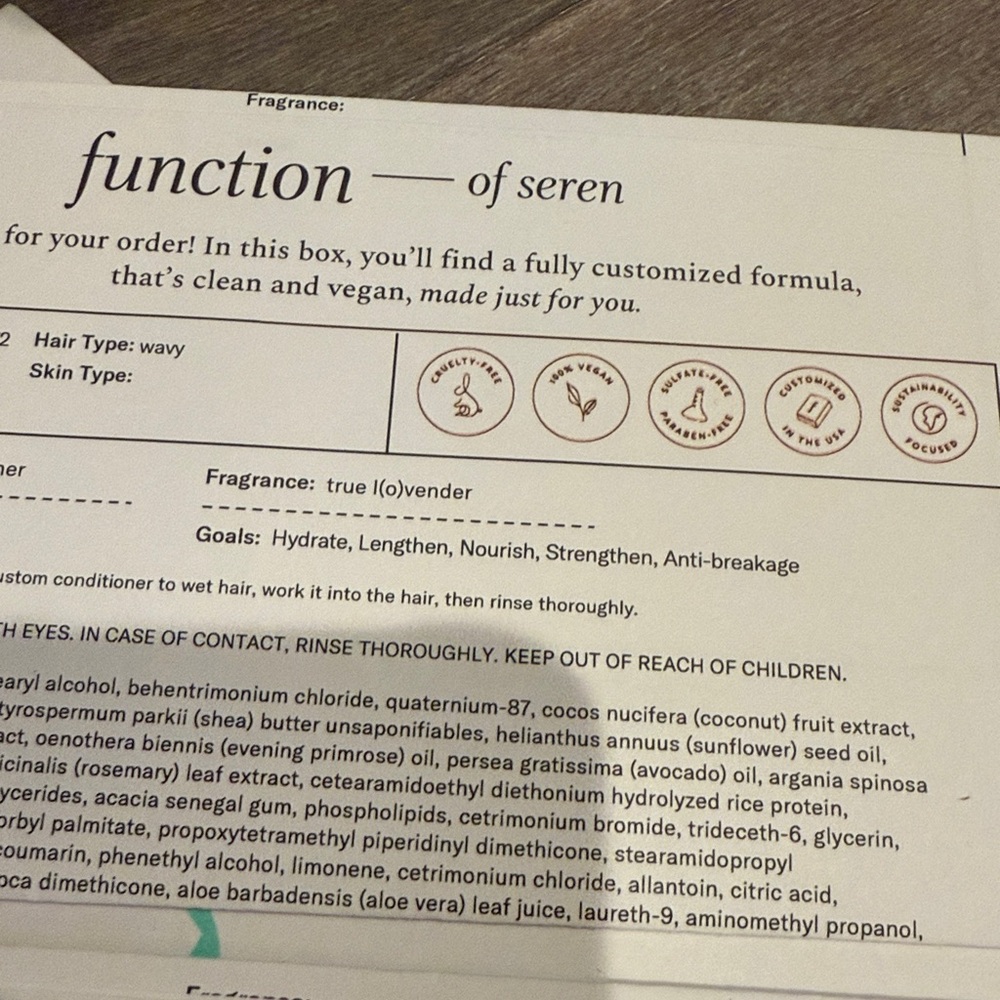 Custom hair Set function of beauty strength and hydrate for wavy hair - Picture 4 of 4